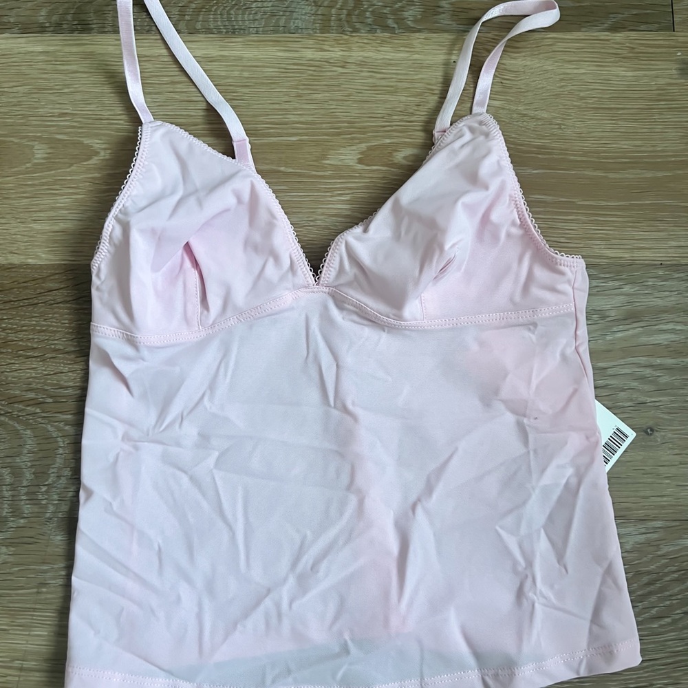 Out from Under Urban Outfitters Je T'aime Tank Mesh Cropped Tank